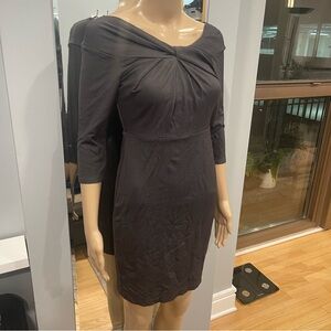 Ro & De Dark Gray Long Sleeve Dress